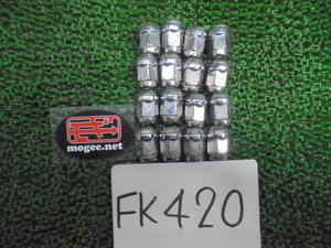 5FK420 DB3-1)) 送料無料 テーパーナット 16個セット M12×P1.5 19HEX トヨタ ホンダ 三菱 マツダ ダイハツ