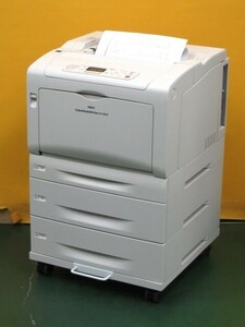 [A19586] ★使用少4628枚! NEC Color MultiWriter 9110C ★3段給紙 ★専用キャスタ台 A3 カラーレーザープリンター ( PR-L9110C )