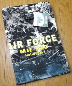 新品未使用★SURVIVORS★ AIR FORCE MH-53J ヘリコプター ★Lサイズ Tシャツ（綿100%）