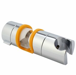 【vaps_7】シャワーフック スライドバー用 《シルバーイエロー》 直径18-25mmに対応 360度回転 シャワーホルダー 可変式 修理 交換 送込