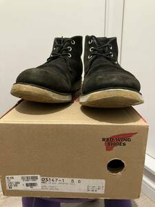 貴重な廃番モデル！RED WING 3147 チャッカブーツ US8/26cmブラックスエード