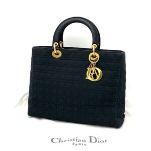 1円 良品 Christian Dior クリスチャン ディオール カナージュ ナイロン ハンド バッグ eD0131N