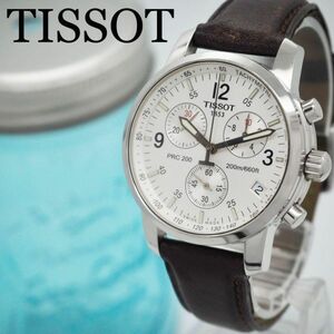 209 TISSOT ティソ時計　メンズ腕時計　クロノグラフ　ホワイト