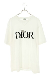 ディオール Tシャツ 20AW 043J625B0554 サイズ:XXL DIOR AND JUDY BLAMEロゴ刺繍Tシャツ 中古 SB01