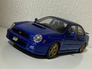 オートアート 1/18 スバル インプレッサ WRX STI 2001 ブルー AUTO art Aa SUBARU IMPREZA 