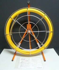 h★709 Super Yellow/スーパーイエロー/ミノル工業/入線工具/通線ワイヤー工具/φ6.5-100m/E-4122R/200