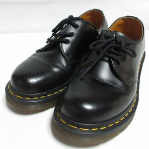 美品 Dr.airwair Martens ドクターマーチン レザー 3ホールシューズ 11837 UK3 22.0cm相当 ブラック ◆