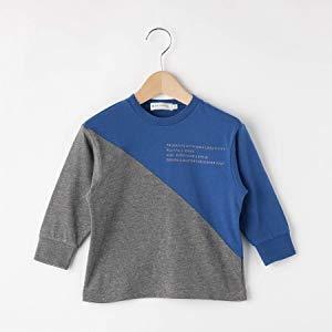 ラスト　新品 THE SHOP TK(Kids) 蛍光切替ロンT ブルー(592) 14(140cm) 定価2189円