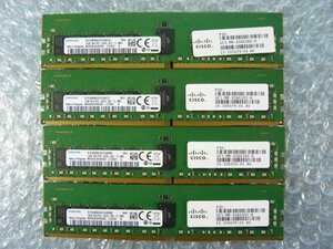 1QPY // 16GB 4枚セット計64GB DDR4 21300 PC4-2666V-RC2 Registered RDIMM 1Rx4 M393A2K40CB2-CTD6Y // Cisco UCS C240 M5SX BE7000H 取外