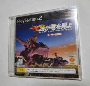 体験版 我が竜を見よ 新品 シュリンク入り 非売品 PS2 プレイステーション２ プレステ2ソフト 希少 写真のもので全てです 