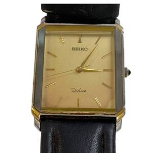 【中古品】SEIKO セイコー ドルチェ 5S21-5A20 クオーツ 文字盤ゴールド レディース腕時計 箱無し hiL10073RO