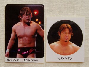 カズ・ハヤシ 週刊ゴングプロレス ステッカー シール 2枚セット◆全日本プロレス RE