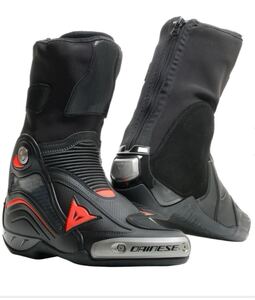 未使用 ダイネーゼ DAINESE AXIAL D1 AIR BOOTS EU42 JP27.5 （628）BLACK/RED-FLUO