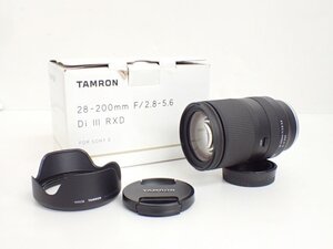 TAMRON A071 28-200mm F2.8-5.6 Di III RXD ソニーEマウント用高倍率ズームレンズ 元箱有 タムロン ソニー ◆ 70DDC-3