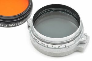 Leica NeW York Filter + Filter ( Or ) ライカ ニューヨーク フィルター E.Leitz N.Y P ライツ ヴェッツラー Leitz Wetzlar ドイツ製