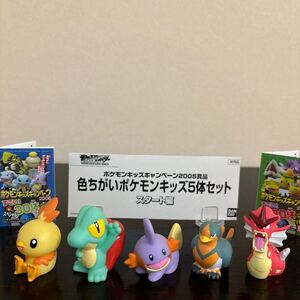 色ちがい ポケモンキッズ 5体 セット スタート編 アチャモ キモリ ミズゴロウ オオスバメ ギャラドス 2005 ポケモン フィギュア 指人形