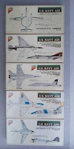 ■稀少1/300 ニチモ U.S.NAVYアメリカ海軍機9種(E-2C F-4J EA-6B F/A-18A S-3A A-4F RA-5C F-8E A-6E)日本模型Nichimo