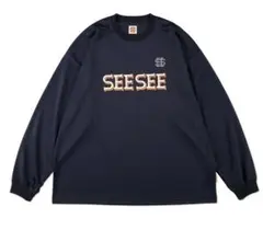 SEE SEE GAME LS TEE【NAVY】STUDY SHOWROOM