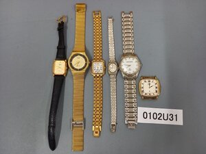 0102U31　腕時計　文字盤　ジャンク品　おまとめ6点　CITIZENシチズン　CLAUDIO VALENTINO　SEIKO など ※動作未確認