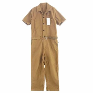 Sacai サカイ 24SS 24-03308M jumpsuit ベルテッド ジャンプスーツ オールインワン ツナギ ブラウン系 1【中古】