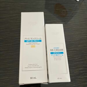 アトミ　2点セット新品BBクリーム40ml 25年11月　　日焼け止め60ml 26年8月SPF50韓国人気商品発送無料