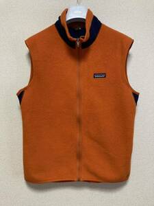 90s ヴィンテージ patagonia パタゴニア フリースベスト フライヤー ベスト USA製 Flyer Vest STYLE 24002 M オレンジ 99年製