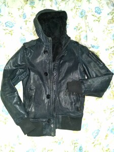 SHELLAC - DEADSTOCK LEATHER RIDERS JACKET_ シェラック ライダースパーカー ライダースジャケット roen roar Numbernine akm バイカー