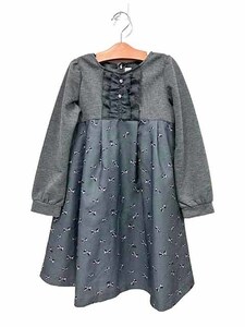 【中古】mezzo piano メゾピアノ 子供服 ワンピース リボン サイズ140