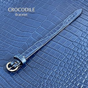 CROCODILE 藍染 クロコダイル ブレスレット インディゴ ブルー 青 スモールクロコダイス ポロサス アクセサリー