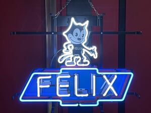 フィリックス Felix ネオン 看板 シボレー ローライダー インパラ アメリカン雑貨 アメキャラ ガレージ ホットロッド USDM 北米 ベルエア