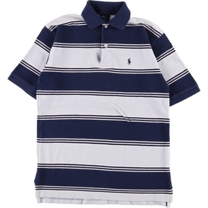 古着 ラルフローレン Ralph Lauren POLO by Ralph Lauren 半袖 ボーダー ポロシャツ レディースS /eaa357095 【SS2409_30%】