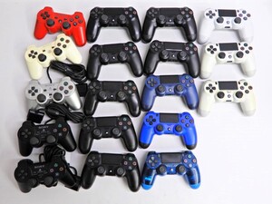 056Z431★【ジャンク品】PS4/PS3/PS2 コントローラー 大量 まとめ セット DUALSHOCK4/3/2