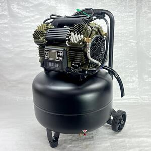 コンプレッサー 縦型 100V 30L オイルレス 最大圧力1.0MPa 静音 小型 業務用 HG-DC990-30 【387】