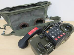 A1062　ジャンク品　米軍　野戦電話　TA-312/PT　アンティーク　TELEPHONE SET