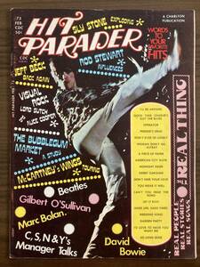 洋雑誌　HIT PARADER February 1973 デヴィッド・ボウイ　マイケル・ジャクソン　スライ・ストーン　ジェフ・ベック　デヴィッド・ゲフィン