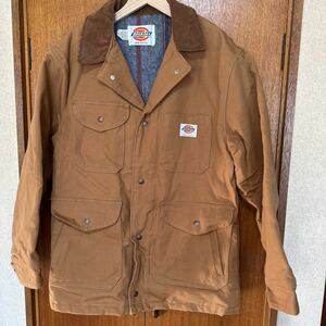 美品Dickiesヴィンテージカバーオールジャケット名作貴重オリジナル廃盤Mサイズ旧タグMADEINUSAアメリカ製ディッキーズインナーライニング