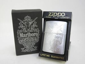 I503-Y31-2360◎ Zippo ジッポー Marlboro マルボロ ロングホーン オイルライター 喫煙具 現状品1◎