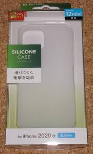 ★新品★ELECOM iPhone12mini シリコン ケース クリア