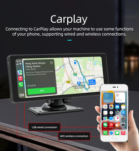 10.26インチ ドライブレコーダー CarPlay Android Auto ポータブルカーナビ オンダッシュ 新品 バックカメラ付