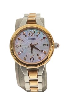 SEIKO◆ソーラー腕時計/アナログ/ステンレス/SLV/SLV/1B22-0CS0