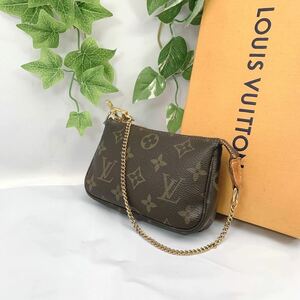 t452 LOUIS VUITTON ルイヴィトン ミニポシェット アクセソワール M58009 ポーチ ショルダー ハンドバッグ モノグラム シリアル FL1024