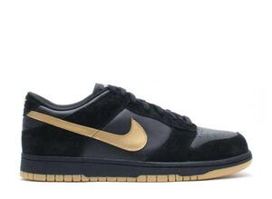 Nike Dunk Low " Black/Metallic Gold" 26.5cm 314142-071