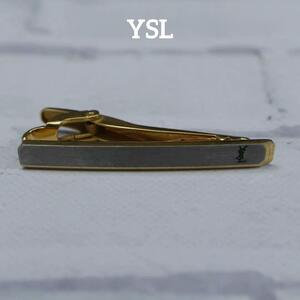 【匿名配送】YSL イヴサンローラン タイピン ゴールド ロゴ シンプル 6