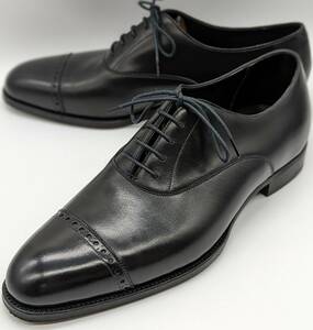 【極美】ダンヒル別注 ガジアーノ＆ガーリング パンチキャップ サイズ8【送料無料】GAZIANO&GIRLING Alfred Dunhill OXFORD キャップトゥ