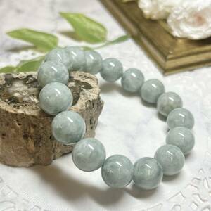 【E8388】翡翠A＊12㎜＊ブレスレット＊ヒスイ＊ジェード＊ジェダイド＊jade＊bracelet