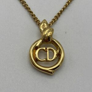 Christian Dior クリスチャン ディオール ネックレス CDロゴ ゴールド ファッション アクセサリー P2219
