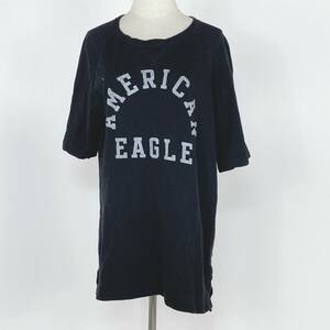 Z1308 美品 AMERICAN EAGLE アメリカンイーグル メンズ 綿100％ プリントTシャツ 半袖 M カジュアルコーデ シンプル 古着Tシャツ USED