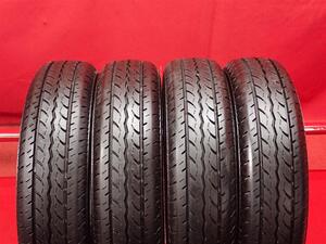 タイヤ4本 《 ヨコハマ 》 ジョブ RY52 [ 145/80R12 80/78N ]9.5分山★ 商用車6PR エブリィ NV100 クリッパー ミニキャブ キャリー n12