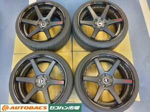 【中古品】WORK BACK LABEL ZEAST BST1　1995+33 5H114 ダンロップ ディレッツァDZ102　235/35R19 91W