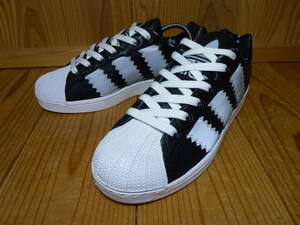 ★adidas アディダス ULTRA STAR ウルトラスター XL 黒×シルバー 2011年製 26.0cm デッドストック 未使用品 検 RUN DMC スーパースター